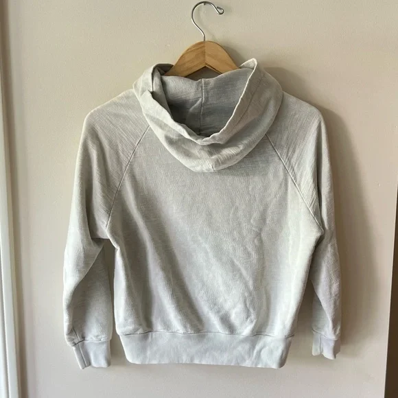 NWT AG Jeans Adriano Goldschmied Nova Cotton Vintage Hoodie Moflog Light Gray XS - Picture 6 of 13
